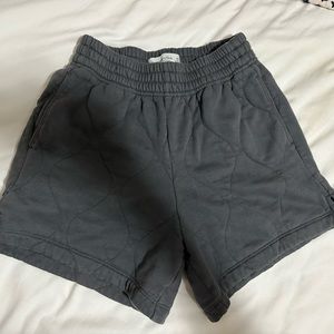 Abercrombie & Fitch High Waisted Quilted Sweat Shorts